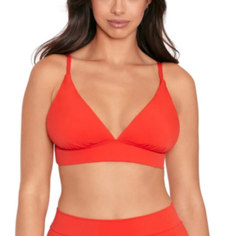 SKINNY DIPPERS by MIRACLESUIT Red Bikini Top